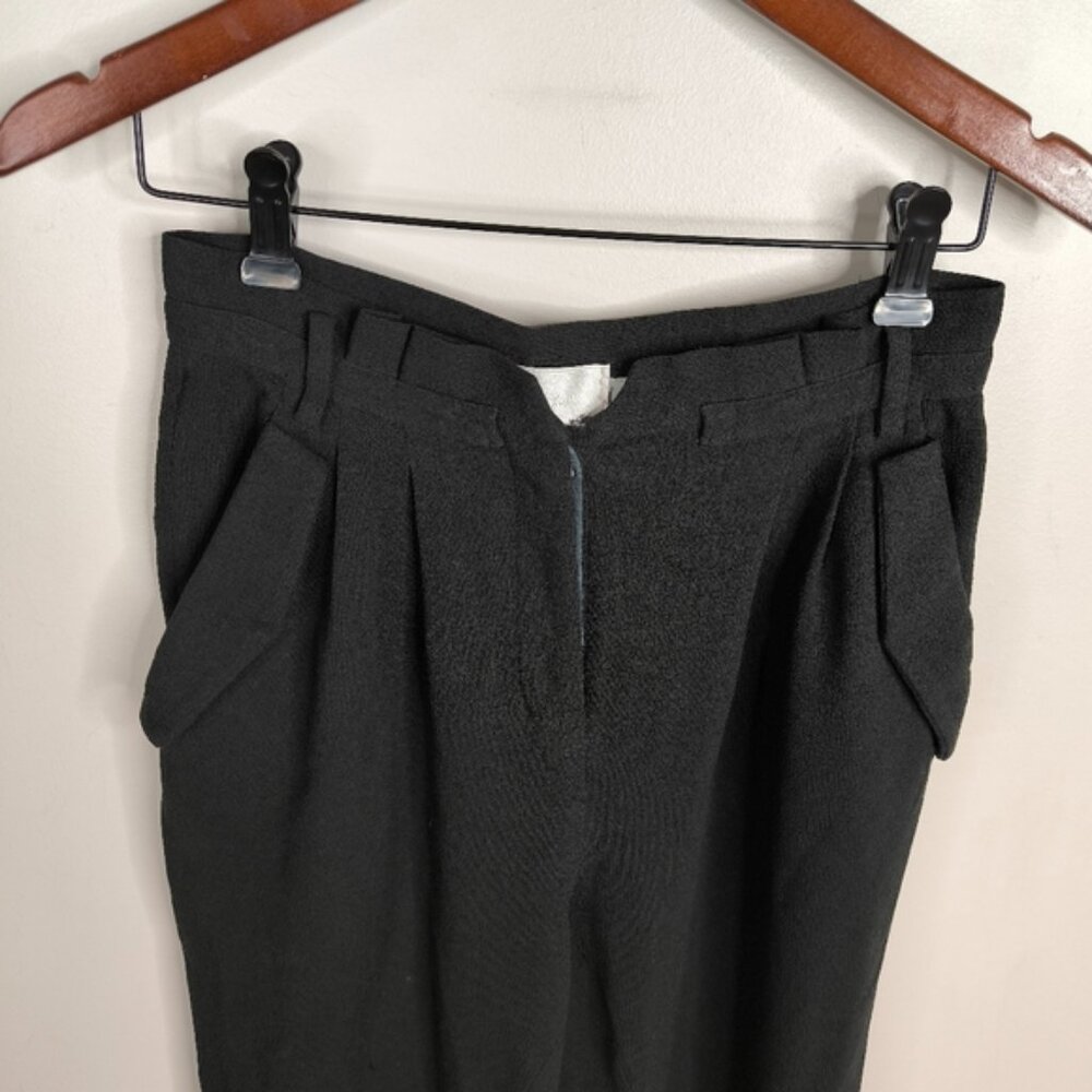 Aritzia Wilfred Le Fou Minimalist Pleated Modern Flap Pocket Tapered Pants 2 - Picture 4 of 10